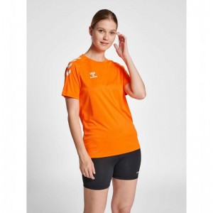 Hummel Core Xk Core Poly S/S T-skjorte Dame Oransje | 347983-428