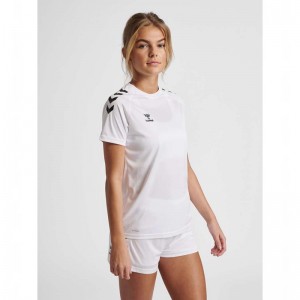 Hummel Core Xk Core Poly S/S T-skjorte Dame Hvite | 645879-092
