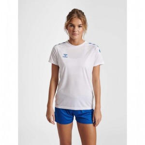 Hummel Core Xk Core Poly S/S T-skjorte Dame Hvite | 477584-089