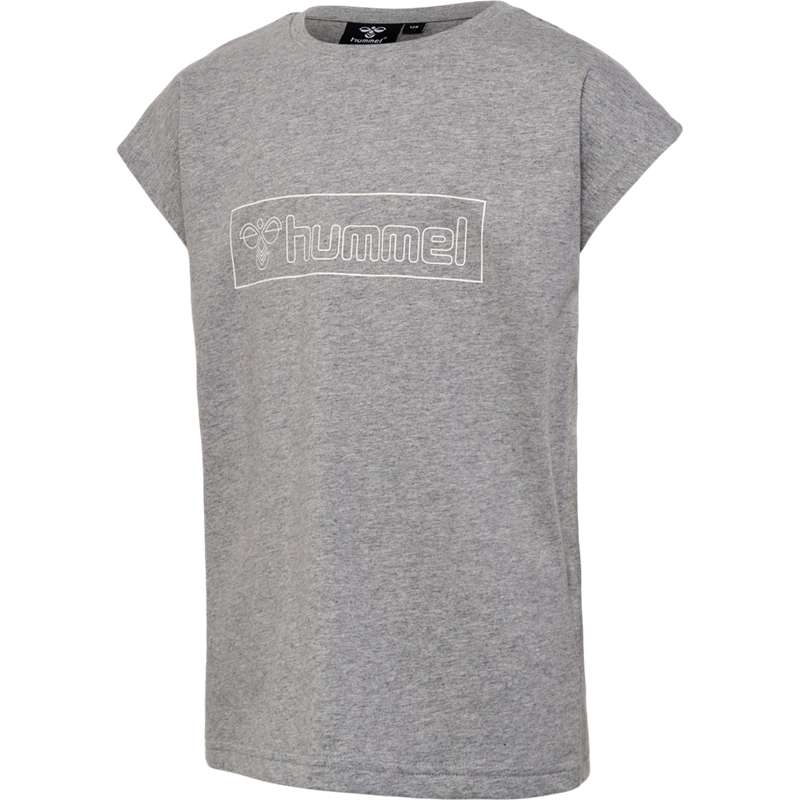 Hummel Boxline S/S 2 Pk T-skjorte Barn Grå | 291811-490