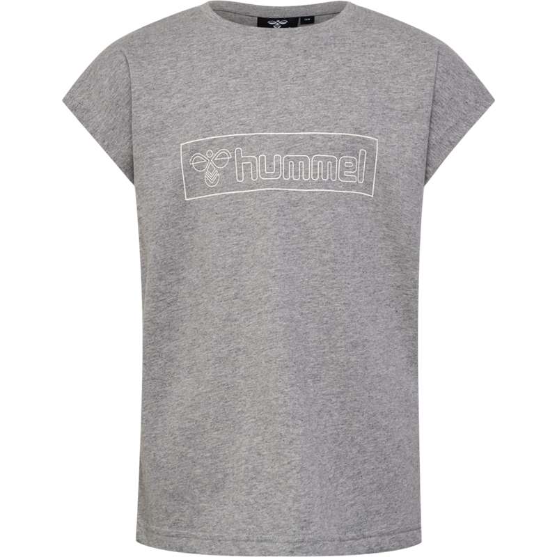 Hummel Boxline S/S 2 Pk T-skjorte Barn Grå | 291811-490