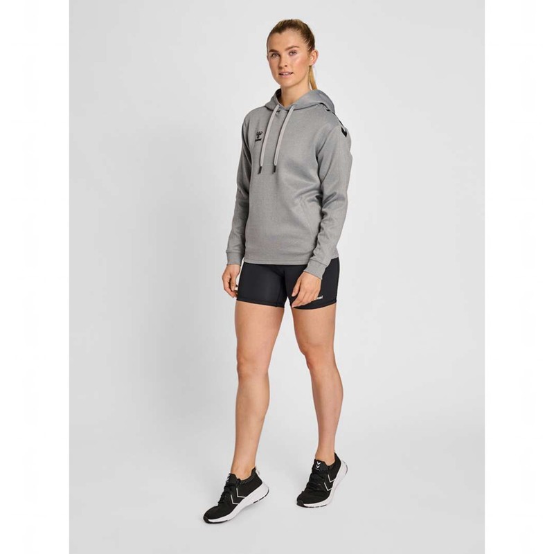 Hummel Core Xk Poly Sweat Hettegenser Dame Grå | 723704-063