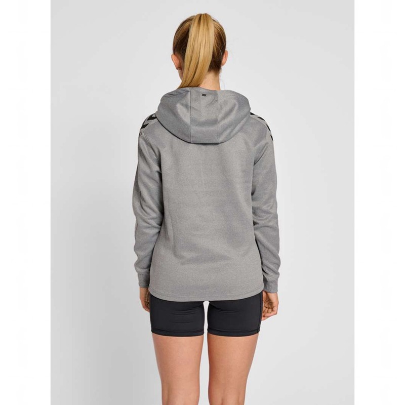Hummel Core Xk Poly Sweat Hettegenser Dame Grå | 723704-063