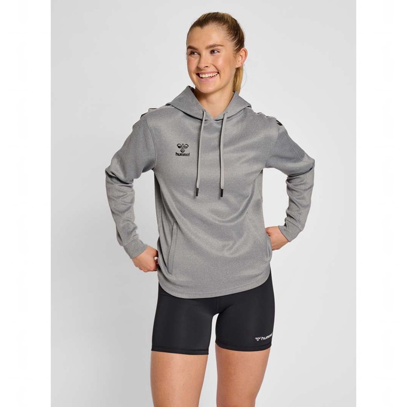Hummel Core Xk Poly Sweat Hettegenser Dame Grå | 723704-063