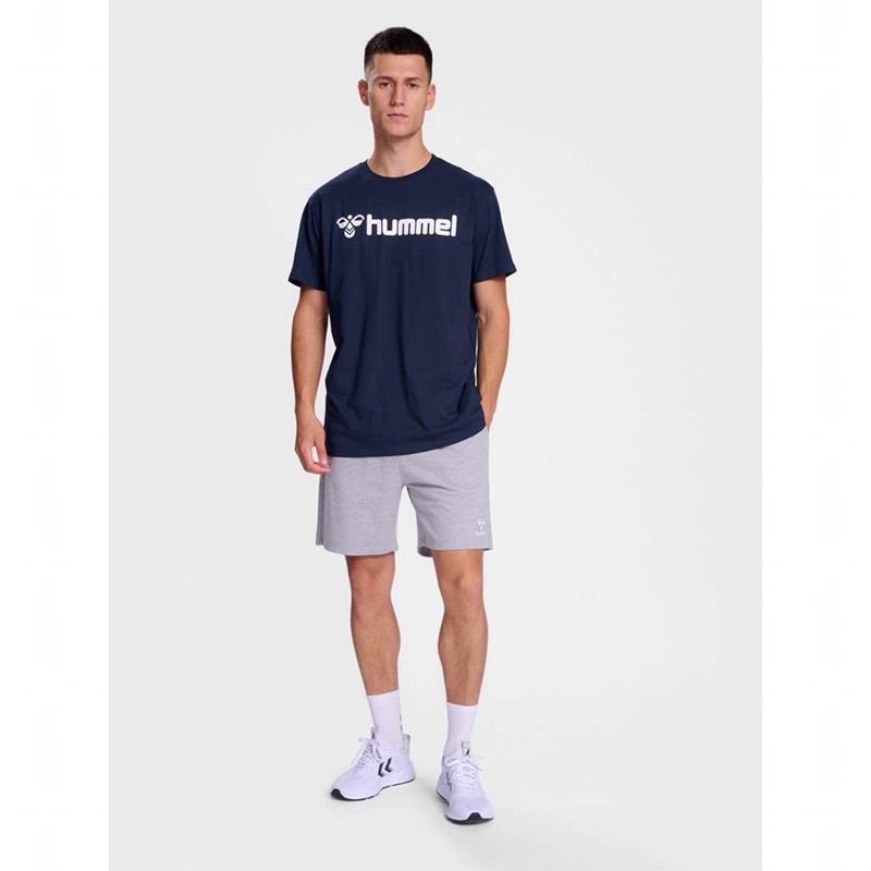Hummel Go 2.0 Logo S/S T-skjorte Herre Marineblå | 232312-507
