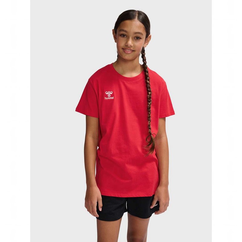 Hummel Go 2.0 S/S T-skjorte Barn Rød | 947588-275