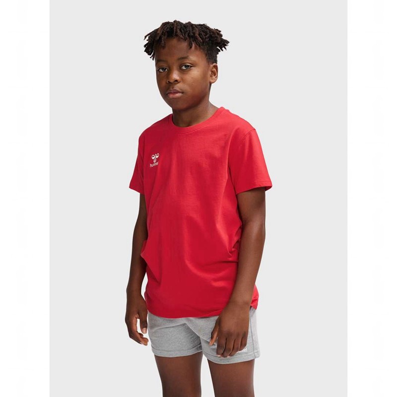 Hummel Go 2.0 S/S T-skjorte Barn Rød | 947588-275