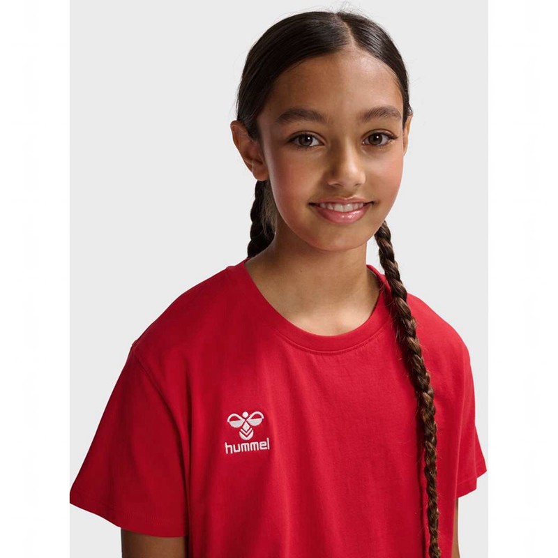 Hummel Go 2.0 S/S T-skjorte Barn Rød | 947588-275