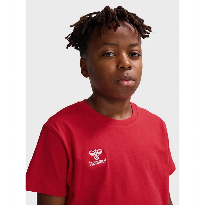 Hummel Go 2.0 S/S T-skjorte Barn Rød | 947588-275