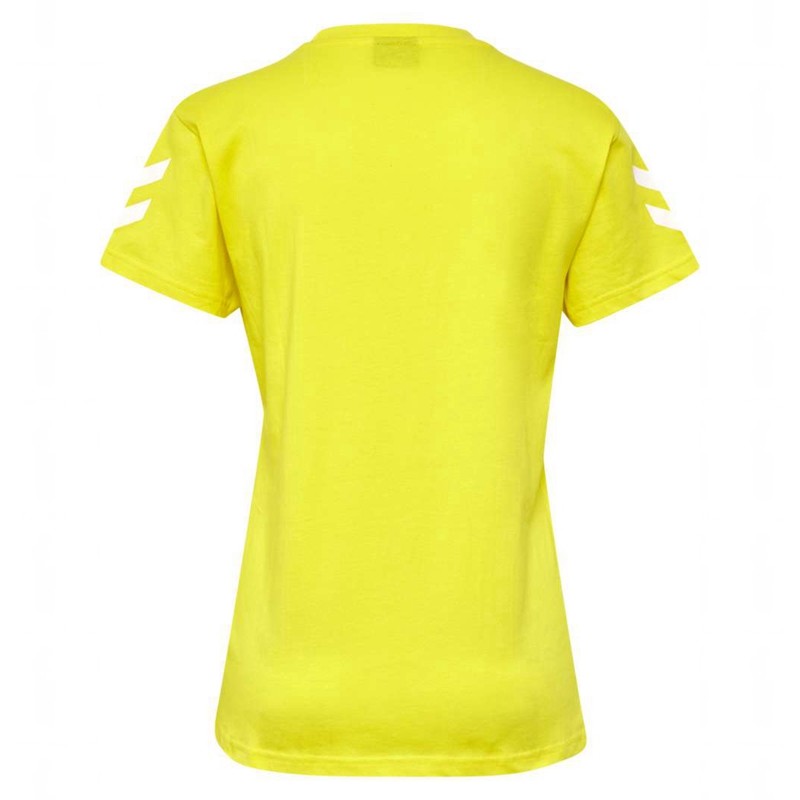 Hummel Go Cotton S/S T-skjorte Dame Gul | 460139-979