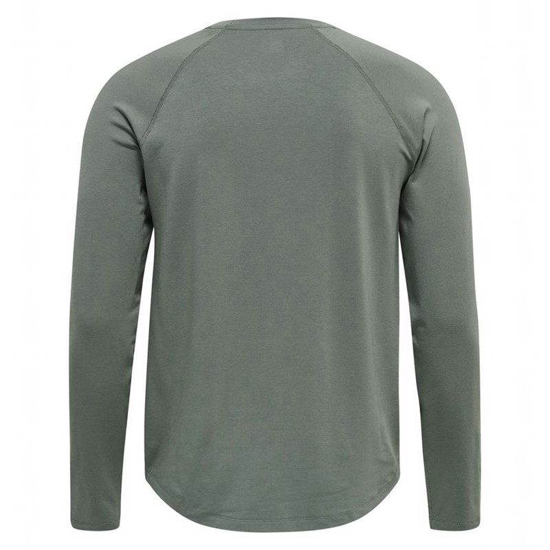Hummel Mt Laze L/S T-skjorte Herre Grå | 525996-463