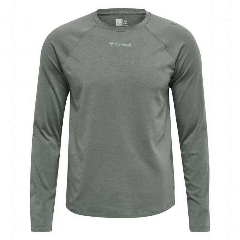 Hummel Mt Laze L/S T-skjorte Herre Grå | 525996-463
