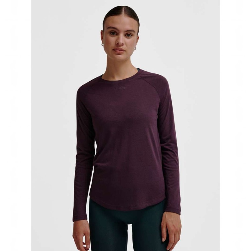 Hummel Mt Vanja L/S T-skjorte Dame Lilla | 831584-903