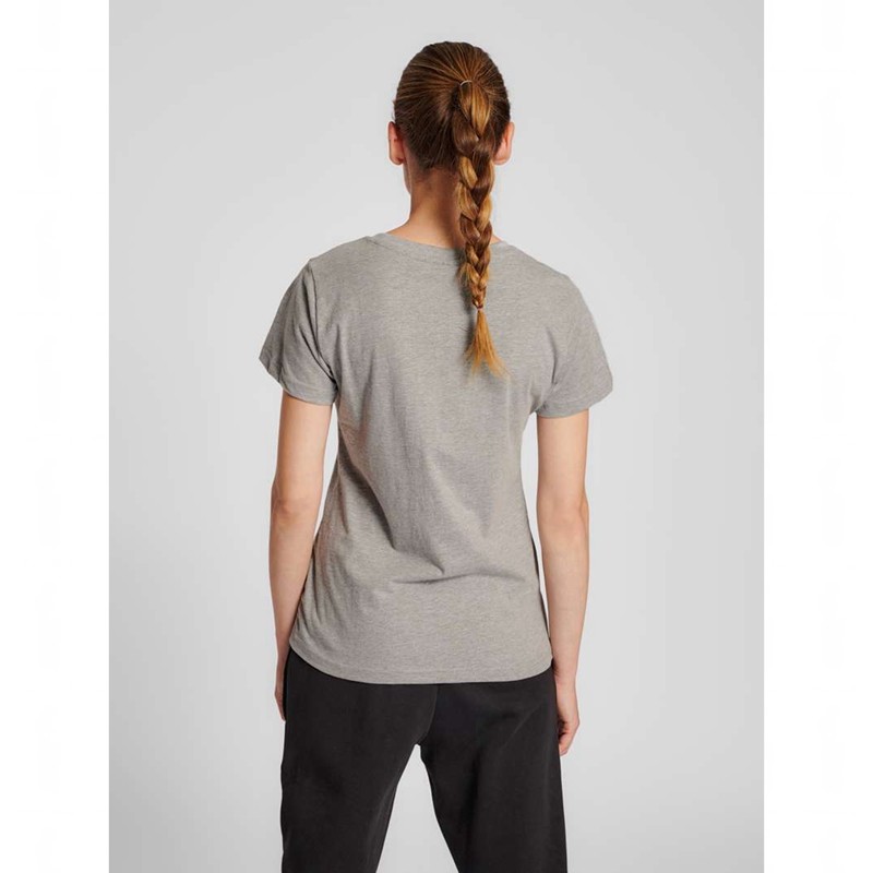 Hummel Red Basic S/S T-skjorte Dame Grå | 133815-942
