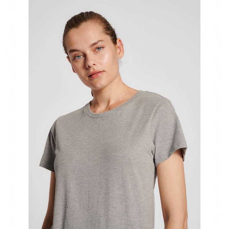 Hummel Red Basic S/S T-skjorte Dame Grå | 133815-942