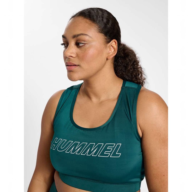 Hummel Te Curvy Plus Sports BH Dame Grønn | 580659-478