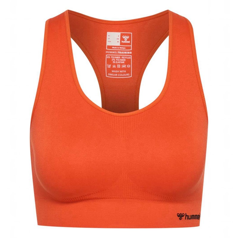 Hummel Tif Seamless Top Sports BH Dame Oransje | 299028-267