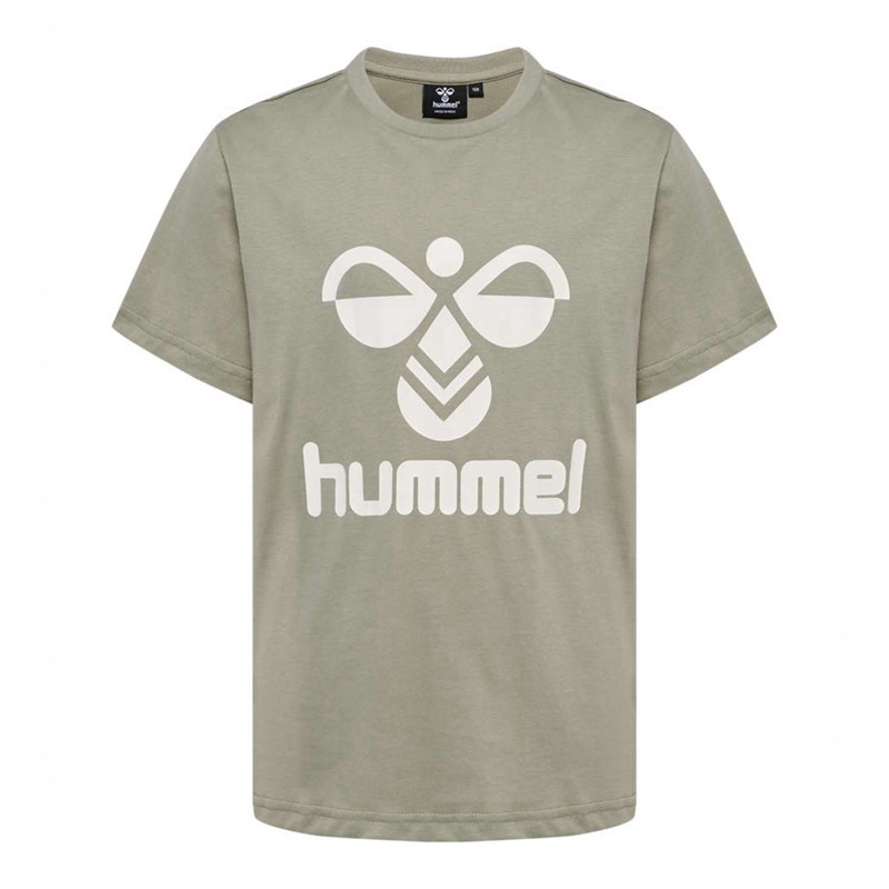 Hummel Tres S/S T-skjorte Barn Grå | 800142-519