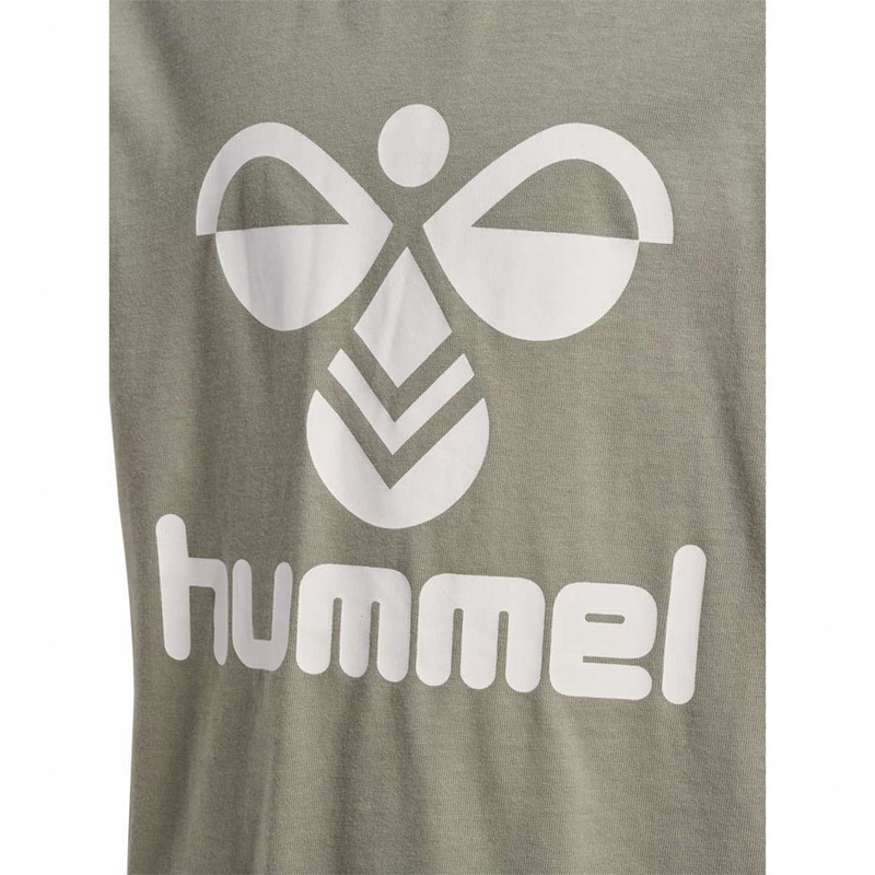 Hummel Tres S/S T-skjorte Barn Grå | 800142-519